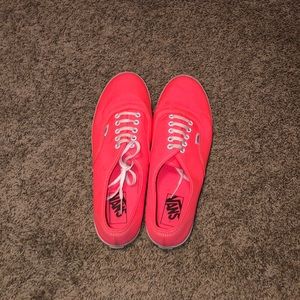 Bright pink Vans.